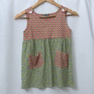 Girls Flit & Flitter Floral Sleeveless Boutique Top Size 10 EUC